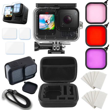 MOJOGEAR Accessory-Set GoPro 13 w/ Case EN Duikfilters