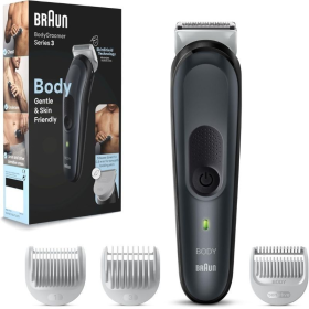 Cortapelos Braun BodyGroomer 3/ con Batería/ 3 Accesorios