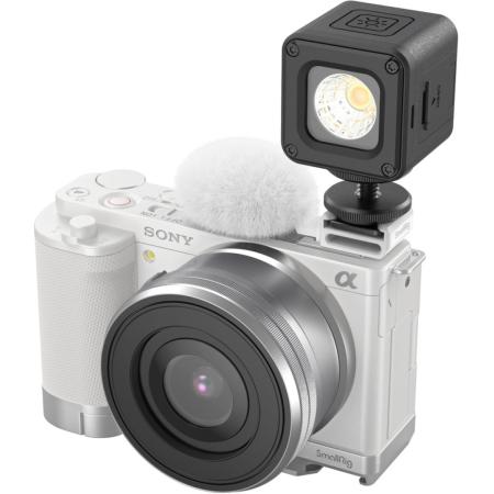 SmallRig 4734 Cold Shoe Adapter w/ Furry Windscreen For Sony ZV Series Cameras