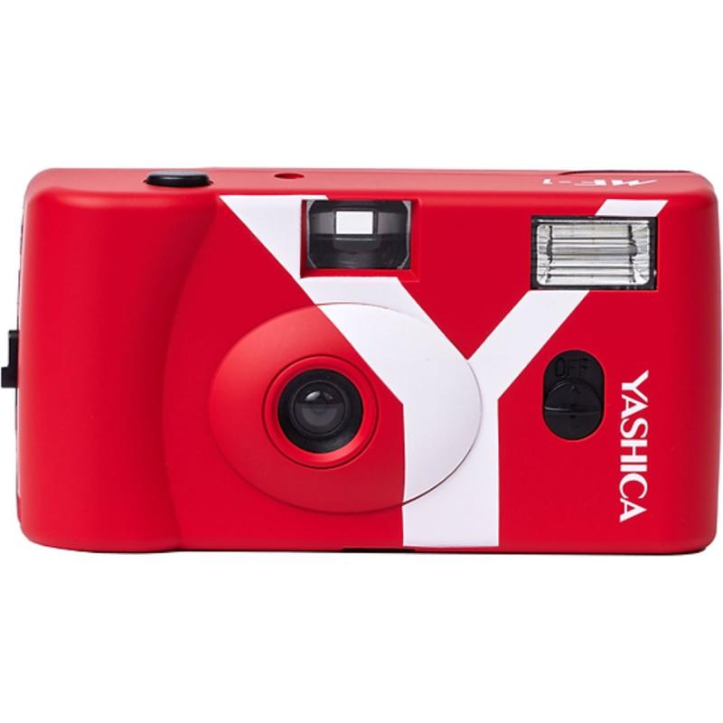 Yashica MF-1 SnapShot Art Camera Y Edition Red w/ 1 Film 400/24