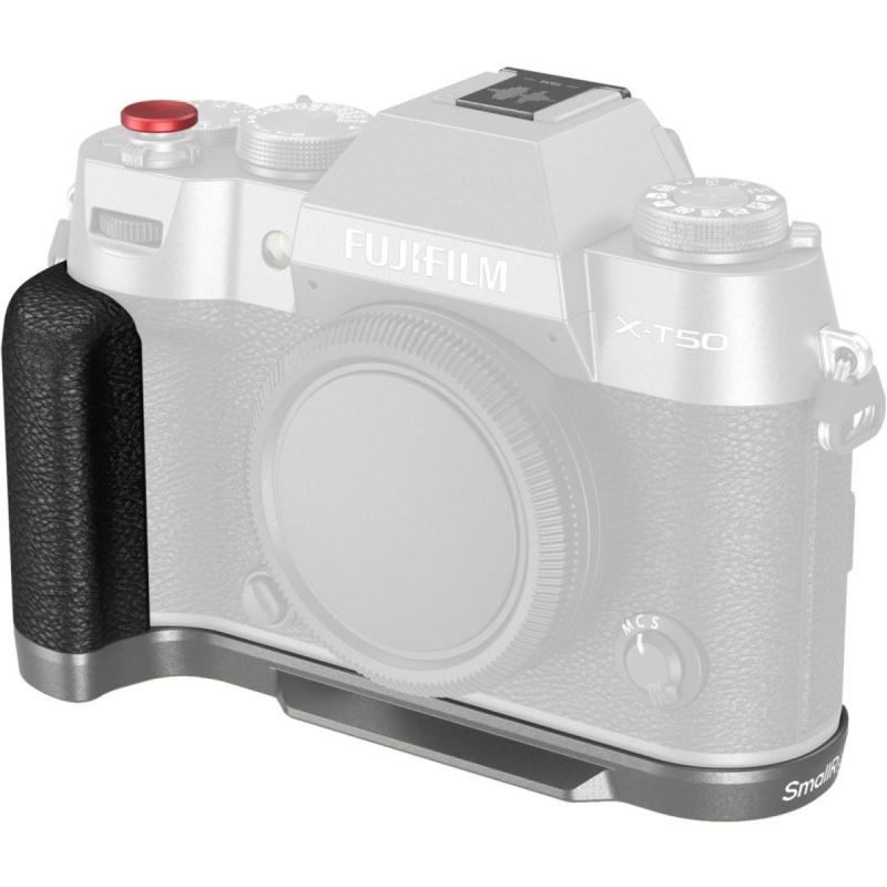 SmallRig 4712B L-Shape Grip For Fujifilm X-T50 (Silicone/Charcoal Silver)