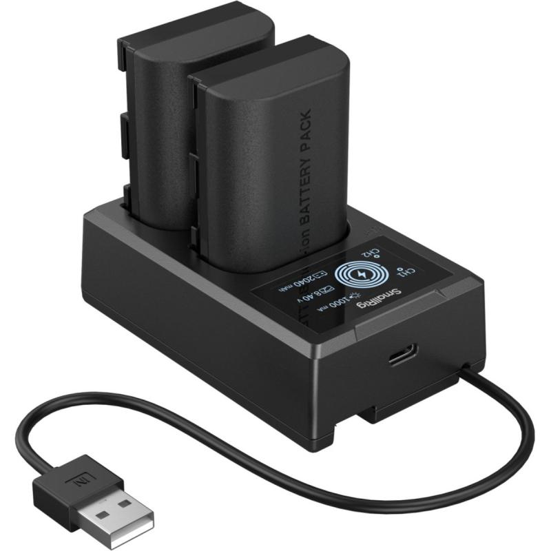 SmallRig 5409 Camera Battery X2 And Charger Kit For Canon LP-E6P