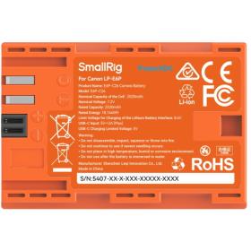 SmallRig 5407 Camera Battery For Canon LP-E6P (Orange)