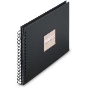 Hama Spiraalalbum Fine Art 28x24 cm 50 Black Pagina&amp;#039;s New Black