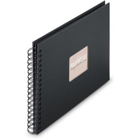 Hama Spiraalalbum Fine Art 28x24 cm 50 Black Pagina&amp;#039;s New Black