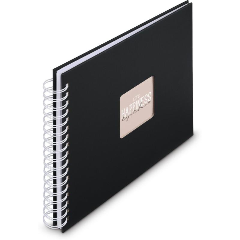 Hama Spiraalalbum Fine Art 28x24 cm 50 White Pagina&amp;#039;s New Black