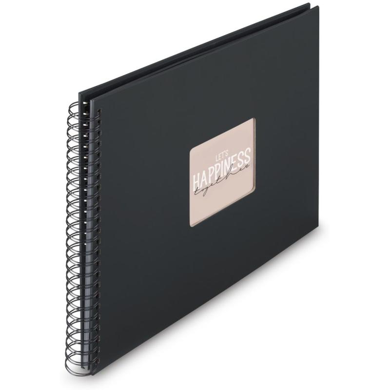 Hama Spiraalalbum Fine Art 36x32 cm 50 Black Pagina&amp;#039;s New Black