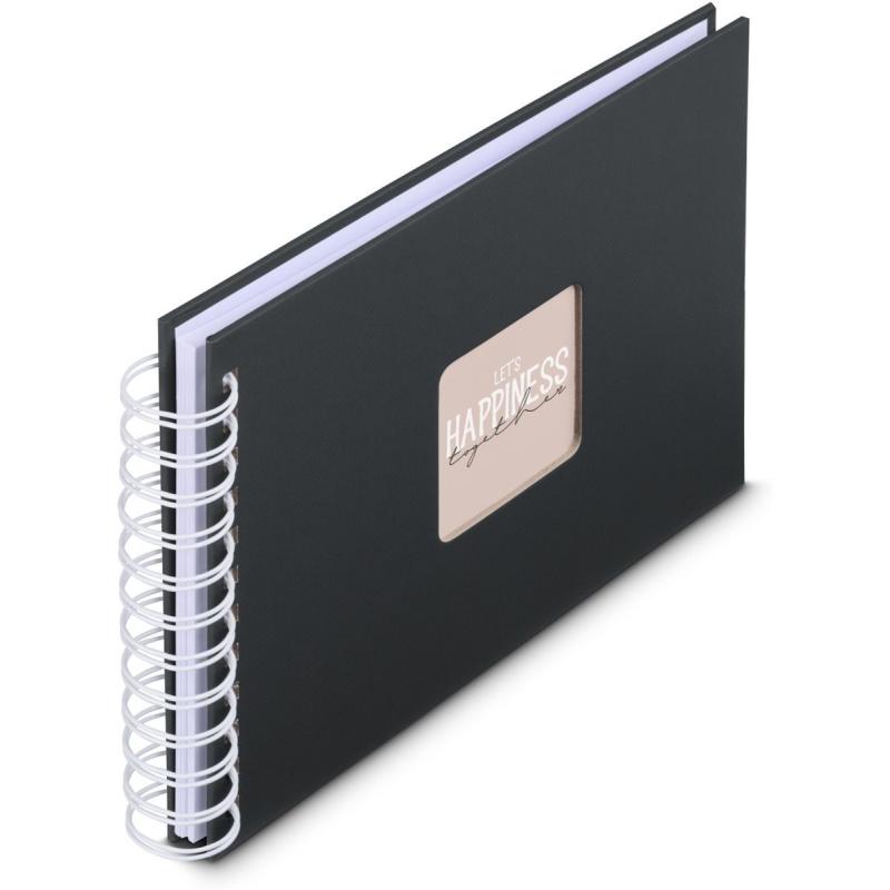 Hama Spiraalalbum Fine Art 24x17 cm 50 White Pagina&amp;#039;s New Black