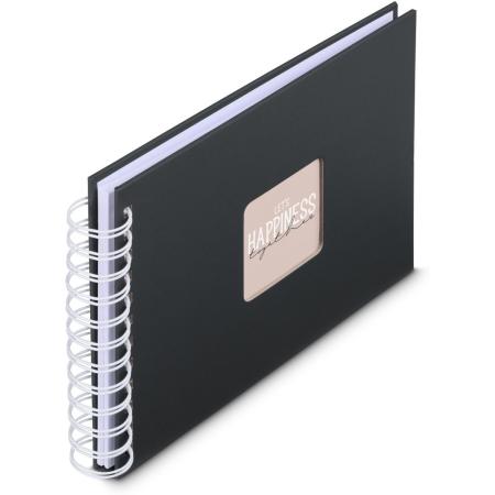 Hama Spiraalalbum Fine Art 24x17 cm 50 White Pagina&amp;#039;s New Black