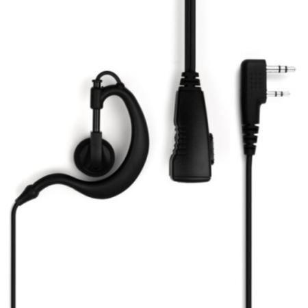 On Set Headsets G-Hook Surveillance Headset For Kenwood (Black)