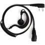 On Set Headsets G-Hook Surveillance Headset For Kenwood (Black)