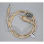 On Set Headsets 1-PIN Listen Only - Tan - 3.5mm - Long