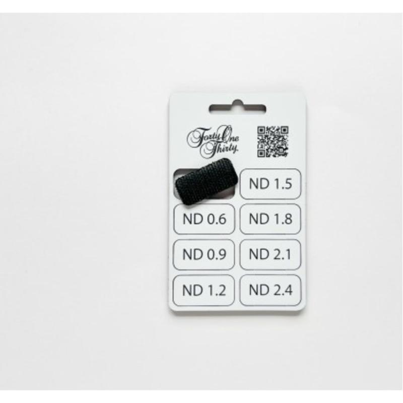 Forty One Thirty ND Filter Tabs 0.3-2.4 w/ Velcro White/Black