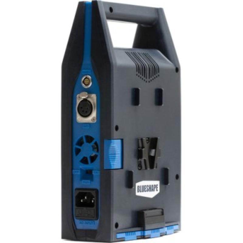 BLUESHAPE 2X Parallel Charger For V-Lock Battery 6AH. On/Off Fan Noise Reduction
