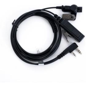 On Set Headsets D-Hook Surveillance Headset(Kenwood Black)