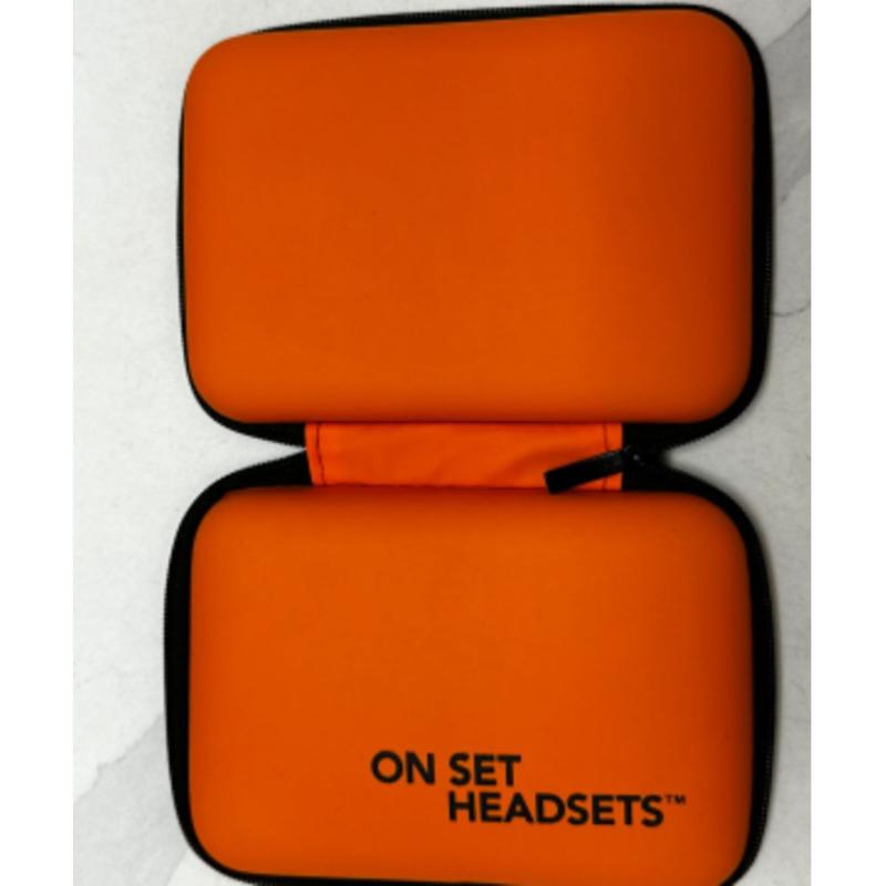 On Set Headsets Travel Case - Orange