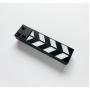 Filmsticks Medium 11 All Weather Resin ClapperSticks w/Black&amp;amp;White Chevron Lam..