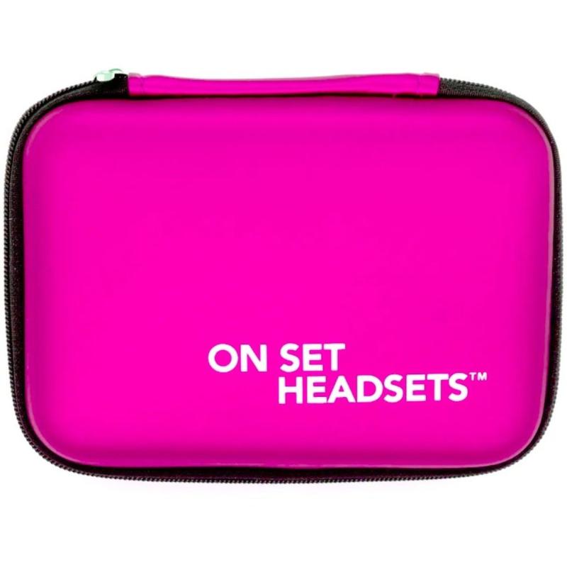 On Set Headsets Travel Case (Pink)