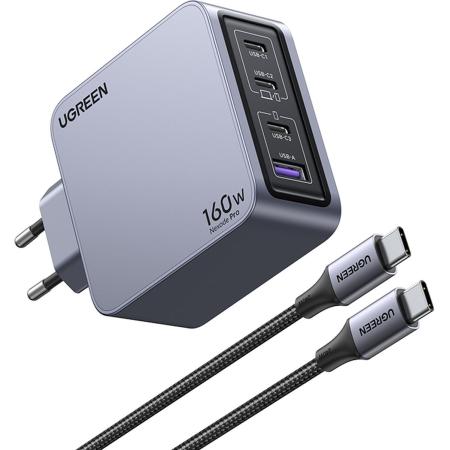 Ugreen Nexode Pro 160W 4-Port Gan Fast Charger Set EU
