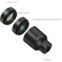 SmallRig 5334 2× Magnification Telephoto &amp;amp; Macro Lens Kit For Phones (T-Mount)