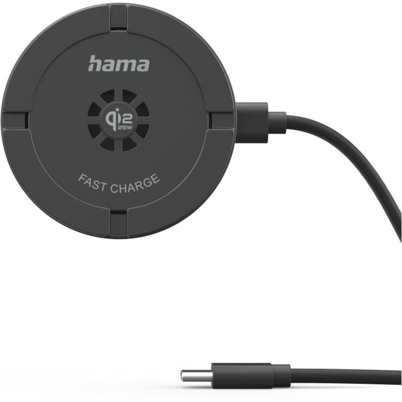 Hama Wireless QI2 25W-Charger Cooling Oplaadpad 25 W Black