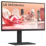 Monitor Profesional LG 27BA75QB-B 27'/ QHD/ Multimedia/ Negro