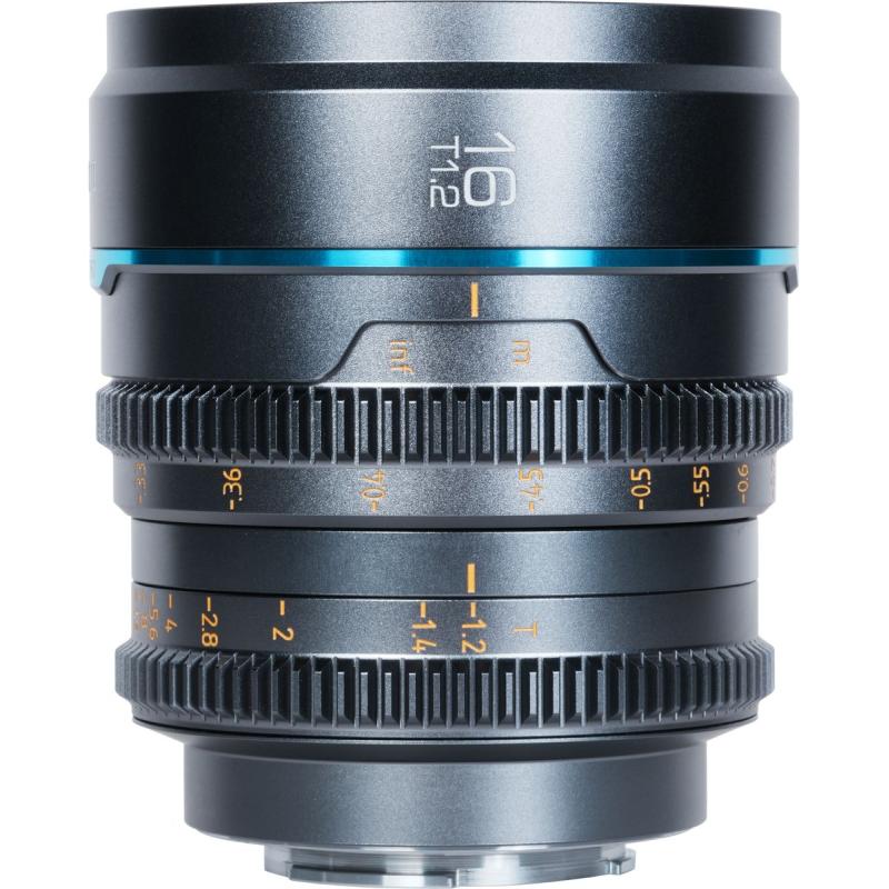 Sirui Nightwalker Series 16mm T1.2 S35 Manual Focus Cine Lens RF-Mount Grey