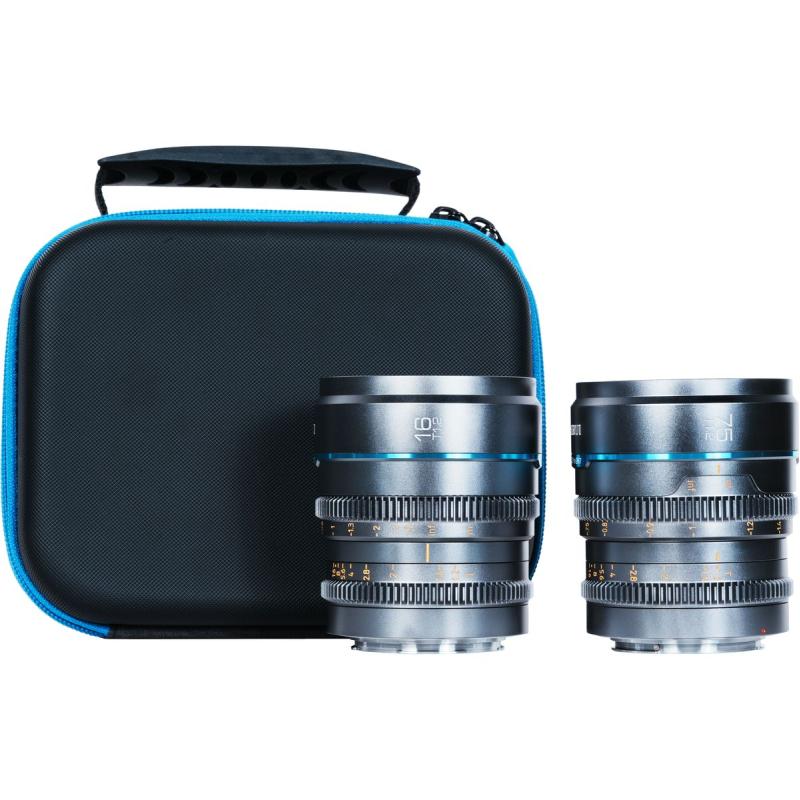 Sirui Nightwalker 16mm &amp;amp; 75mm T1.2 S35 Cine 2-LENS Set X-Mount Metal Grey