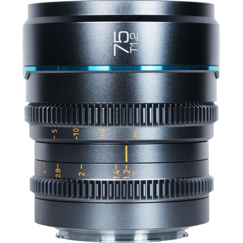 Sirui Nightwalker Series 75mm T1.2 S35 Manual Focus Cine Lens M4/3 Mount Grey