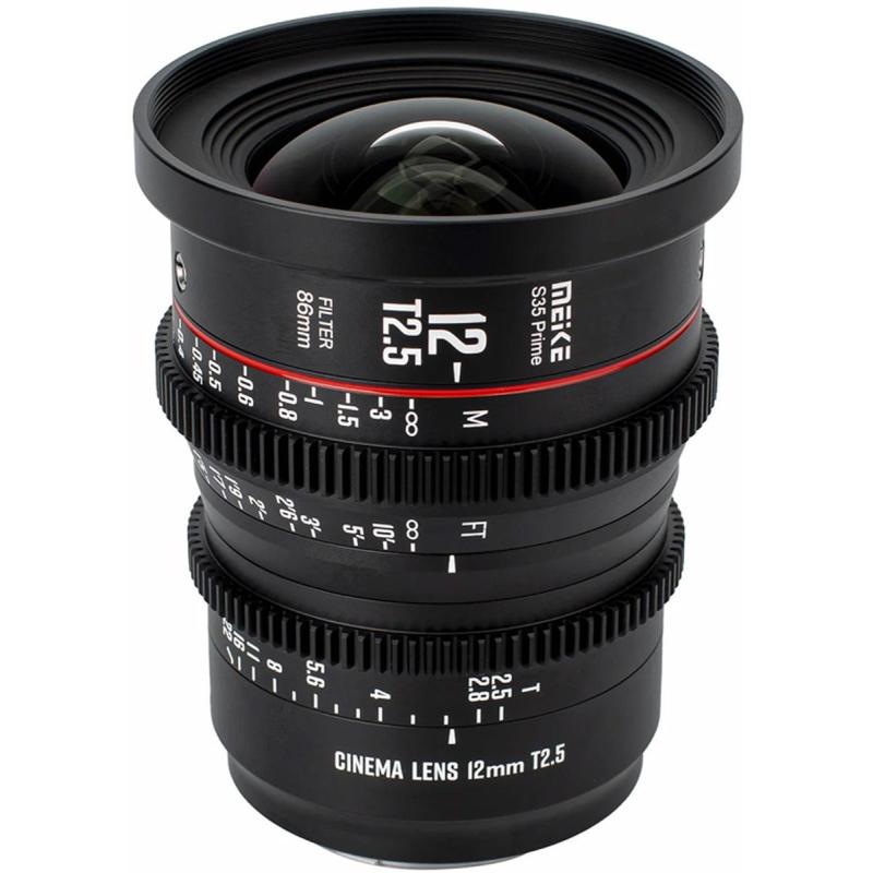 Meike 12mm T2.5 Super 35 Prime Cinema Lens EF Mount