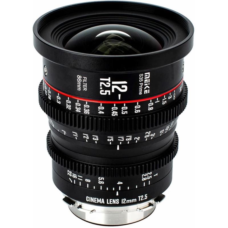 Meike 12mm T2.5 Super 35 Prime Cinema Lens PL Mount