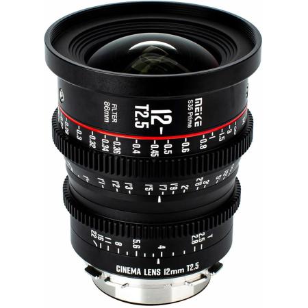 Meike 12mm T2.5 Super 35 Prime Cinema Lens PL Mount