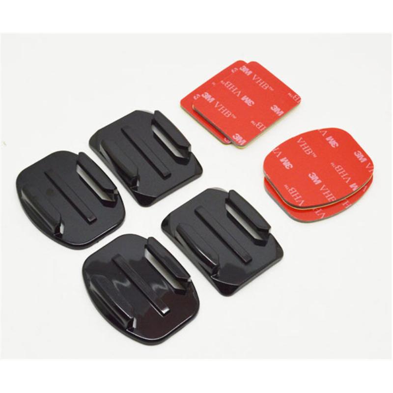 MOJOGEAR Action Camera Mount Set Self Adhesive (Straight And Bend)