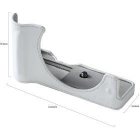 SmallRig 5431 Leather Half Case Kit For Canon EOS R50 V White