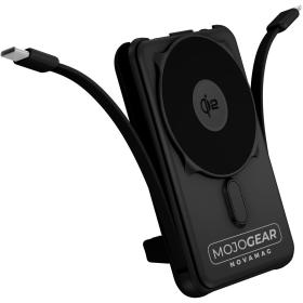 MOJOGEAR PB10 QI2 10.000mAh PowerBank w/ Cables - Black