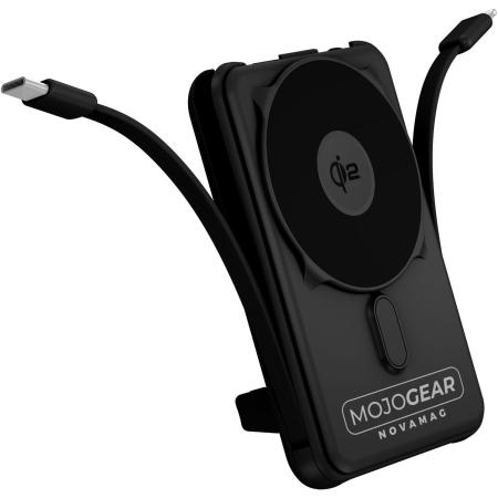 MOJOGEAR PB10 QI2 10.000mAh PowerBank w/ Cables - Black