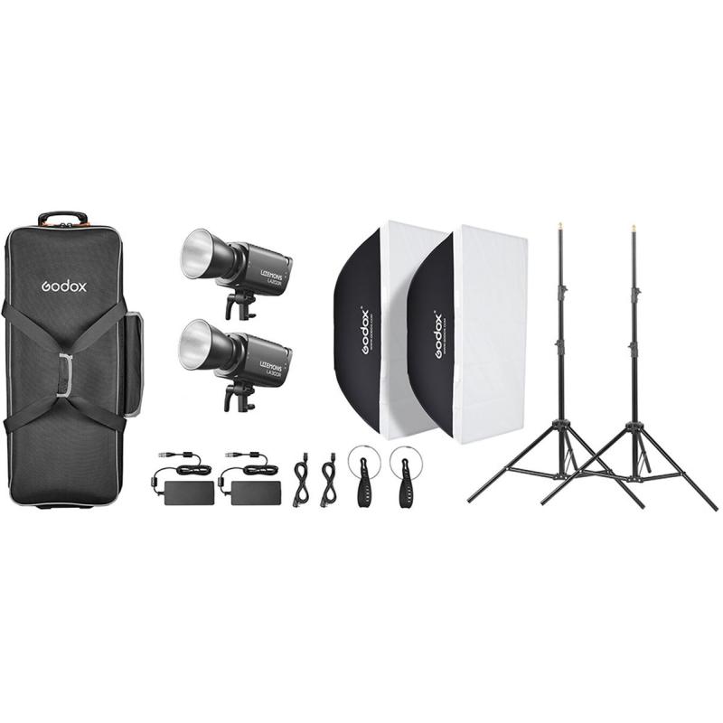 Godox Litemons LA300R K2 RGB LED Video Light 2 Light Kit (Black)