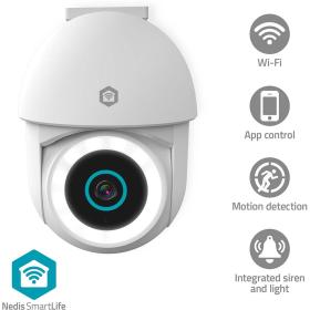 Nedis Smartlife Camera For Outside | WiFi | 3MP Full HD 1296p | Pan Tilt | IP65