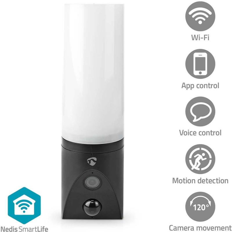 Nedis Smartlife Camera For Outside | WiFi | Omgevingslicht Full HD 1080p | IP65