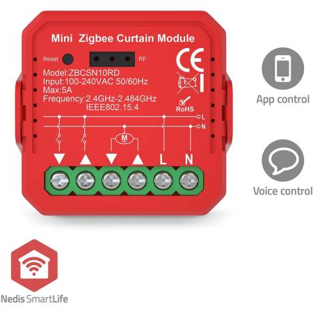 Nedis Smartlife Built-In Module Rolluiken/Jaloezieën Zigbee 1000 W Crown Stone