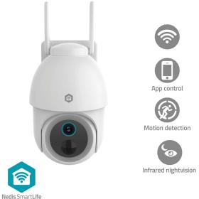Nedis Smartlife Camera For Outside | Spotlight | 3MP Full HD 1296p|Pan Tilt|IP65