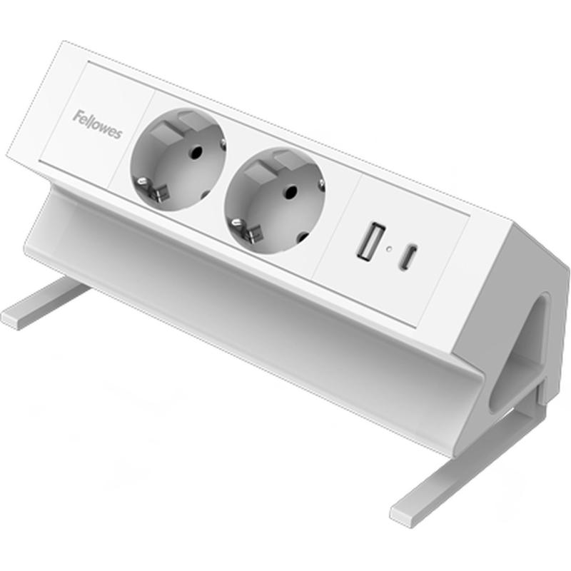 Fellowes Power Desk 2 Type F - White