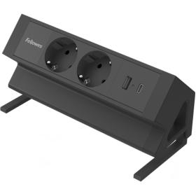 Fellowes Power Desk 2 Type F - Black