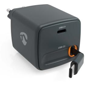 Nedis Charger w/ Retractable Cable 65 W Fast Charge USB-C 0.75 M