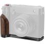 SmallRig 5266 L-Shape Mount Plate w/ Wooden Handle For Fujifilm GFX100RF (Black)