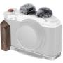 SmallRig 5261 L-Shape Mount Plate w/ Wooden Handle For Fujifilm X-M5 (Sliver)