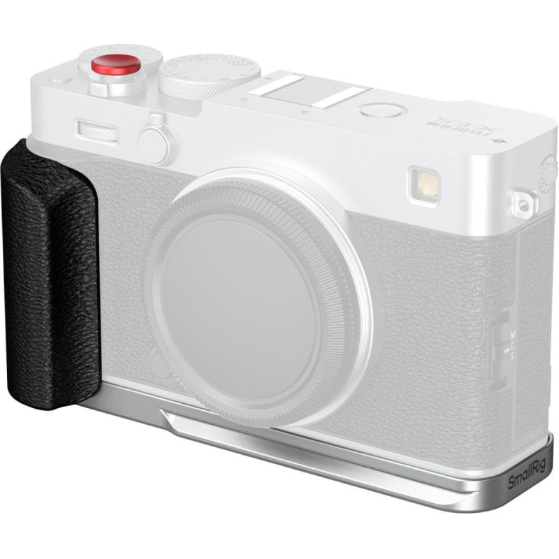 SmallRig 5447 L-Shaped Mount Plate w/ Silicone Handle For Fujifilm X-E5 (Silver)