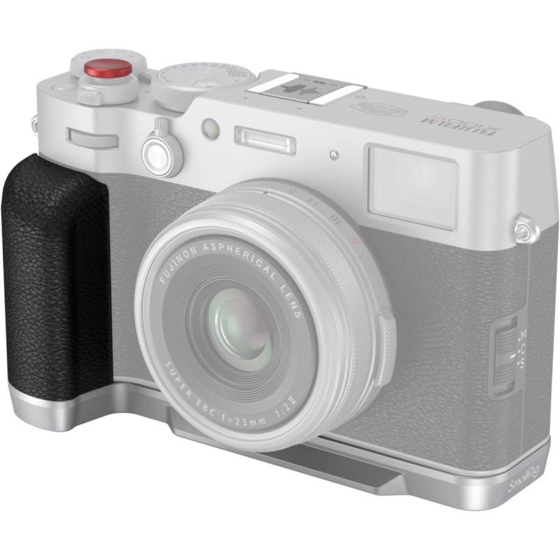 SmallRig 4555B L-Shape Mount Plate w/ Handle For Fujifilm X100VI / X100V Silver