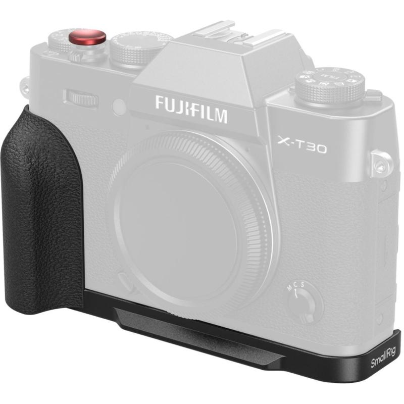 SmallRig 5663 L-Shaped Mount Plate w/ Silicone Handle For Fujifilm X-T30 (Black)