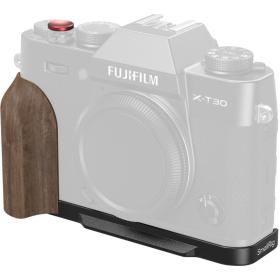 SmallRig 5666 L-Shaped Mount Plate w/ Wooden Handle For Fujifilm X-T30 (Black)
